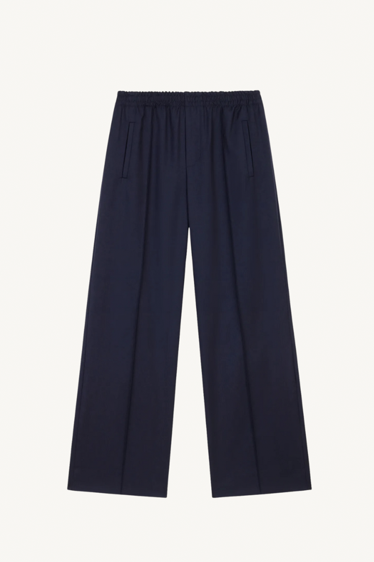 the prep trouser - navy pinstripe