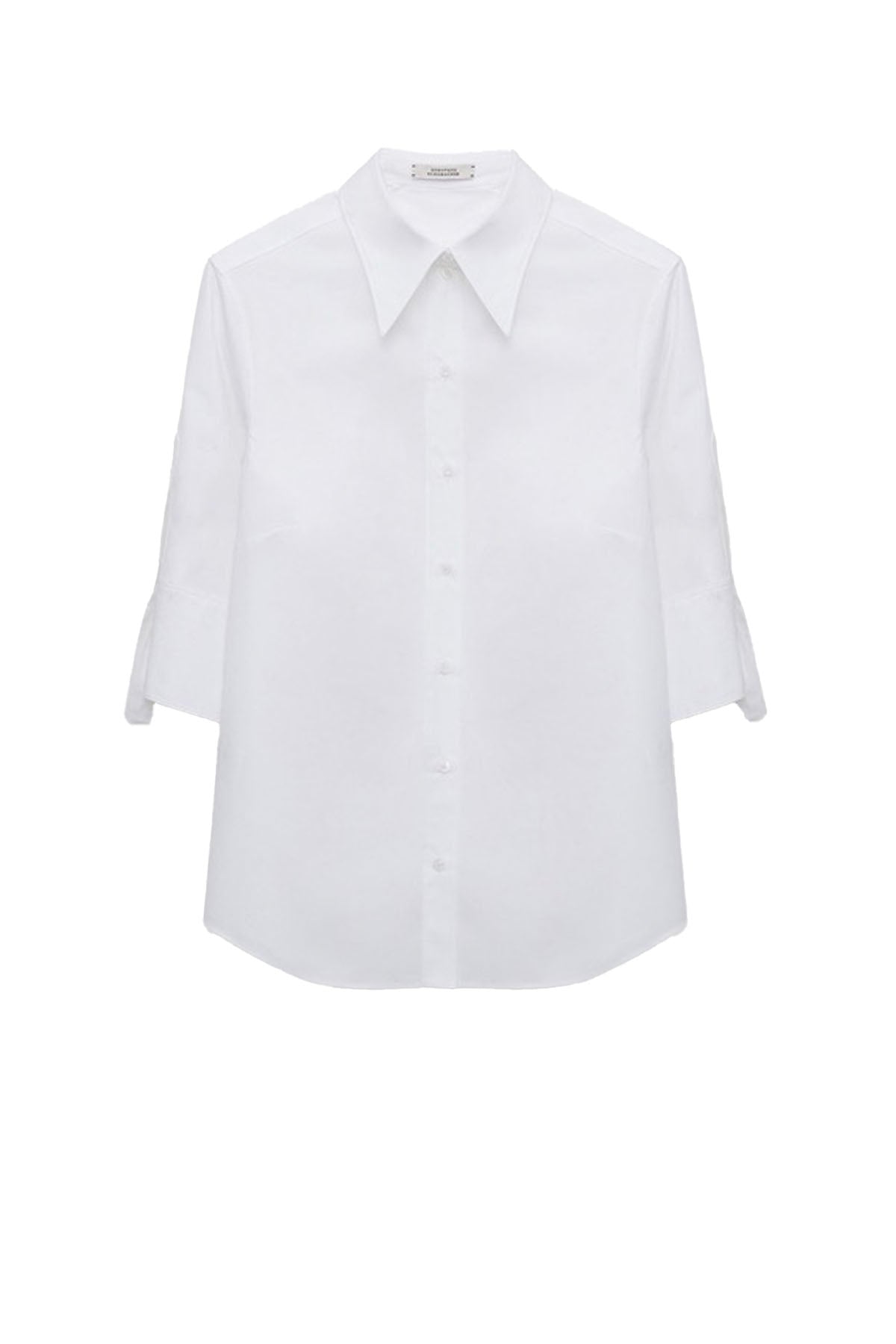 poplin power blouse - white