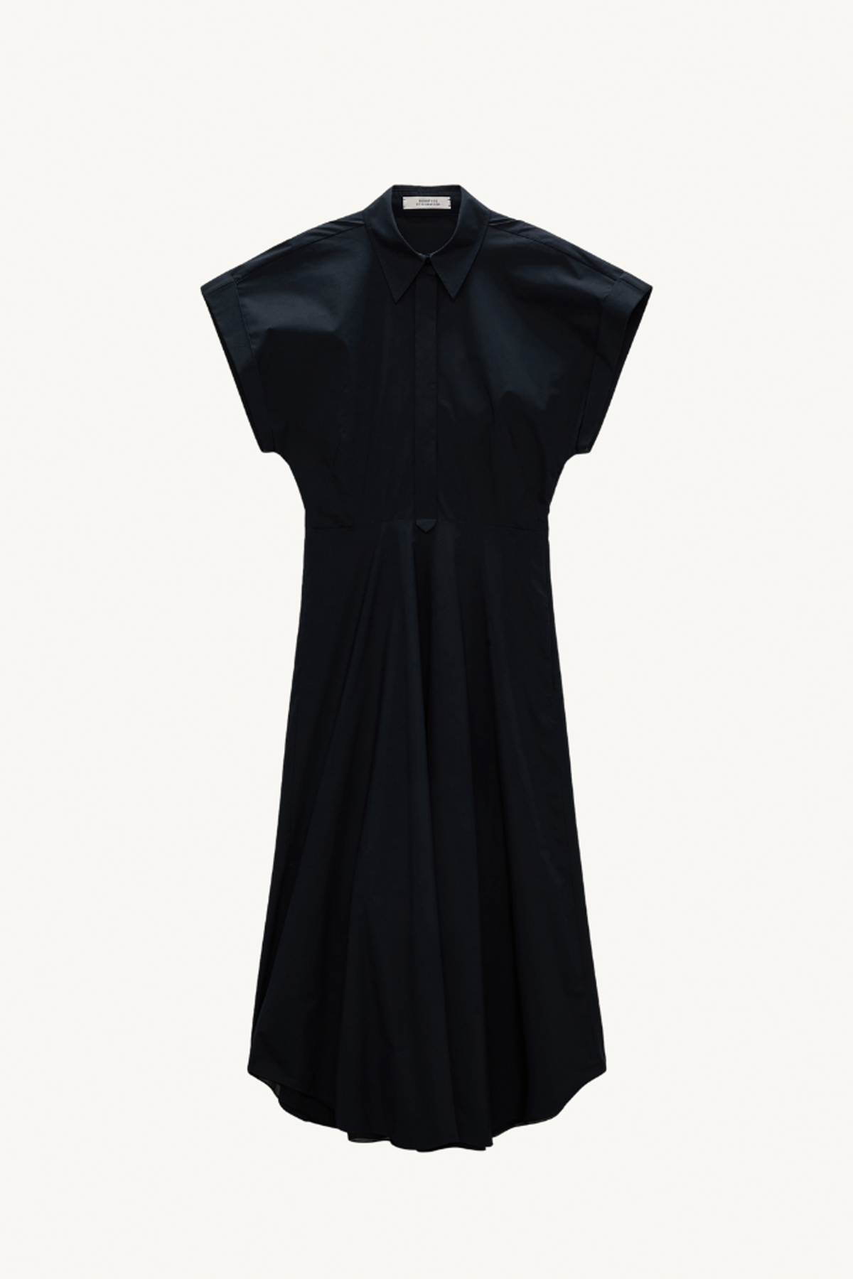 poplin power dress - midnight