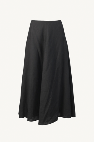 primavera drape skirt - black