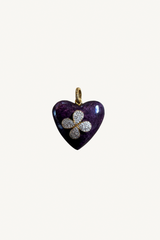 purpurite heart pendant