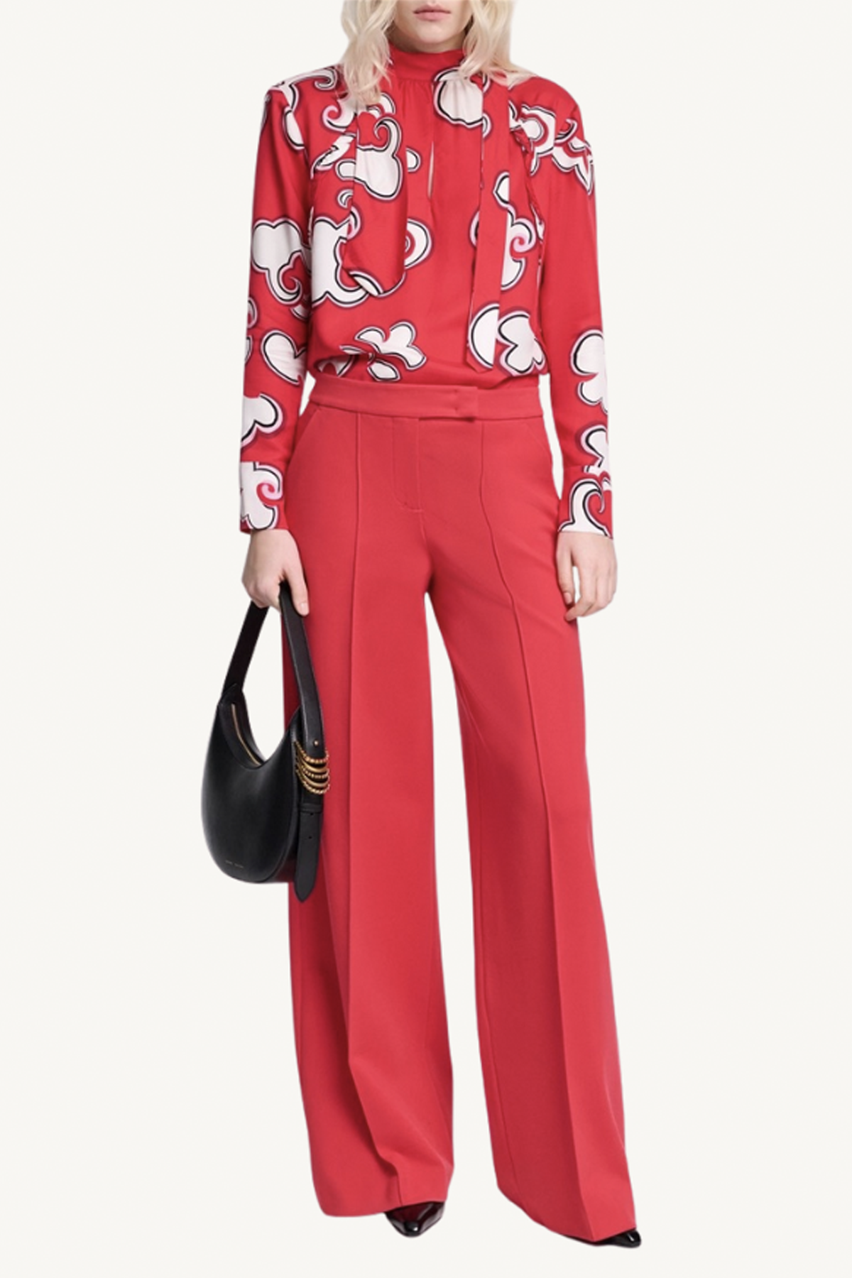 emotional essence pants - lipstick red