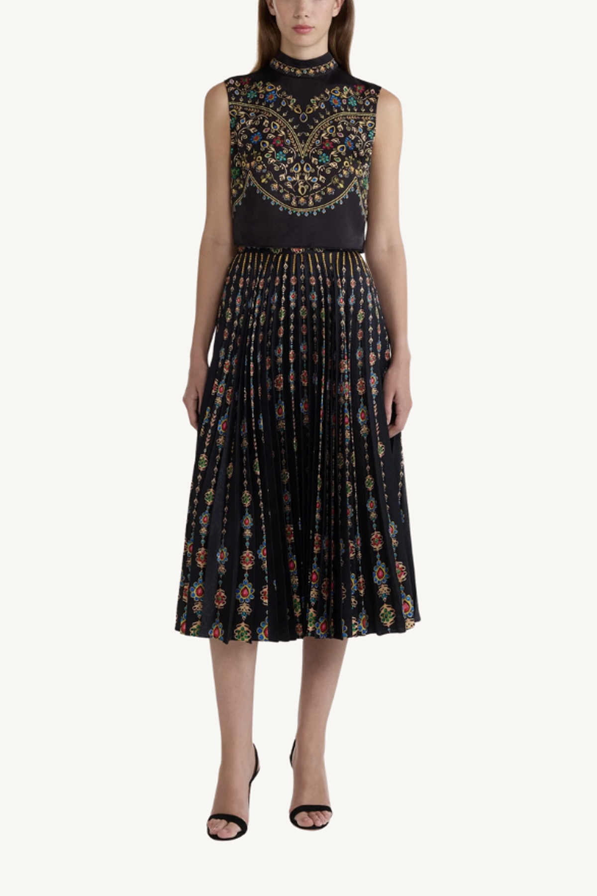 kim skirt - pendant stripe