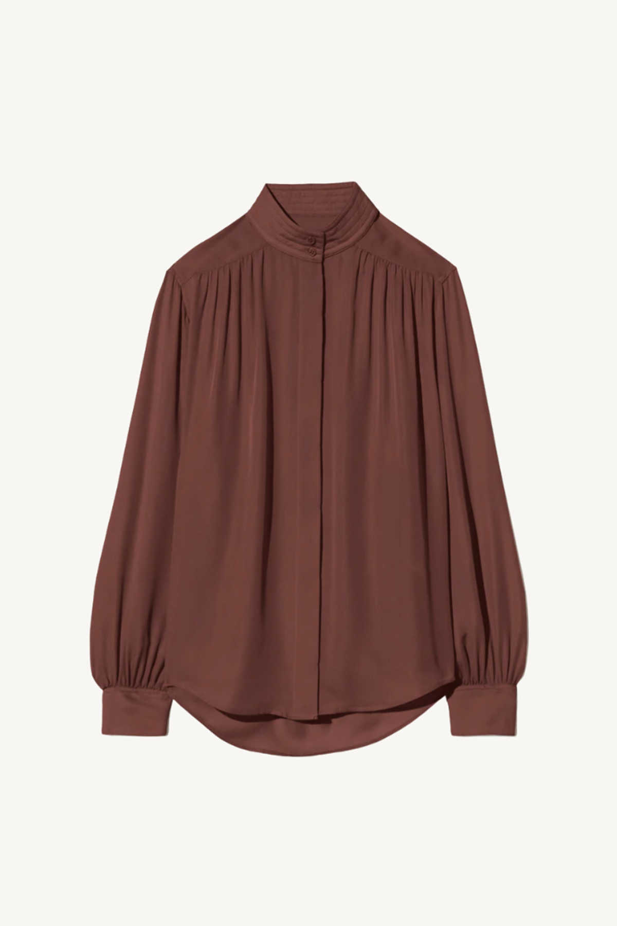 revi blouse - burgundy