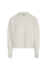 roya cashmere crewneck - white