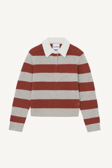 royce stripe sweater - orange brule