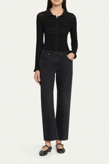 ruby knit polo - black