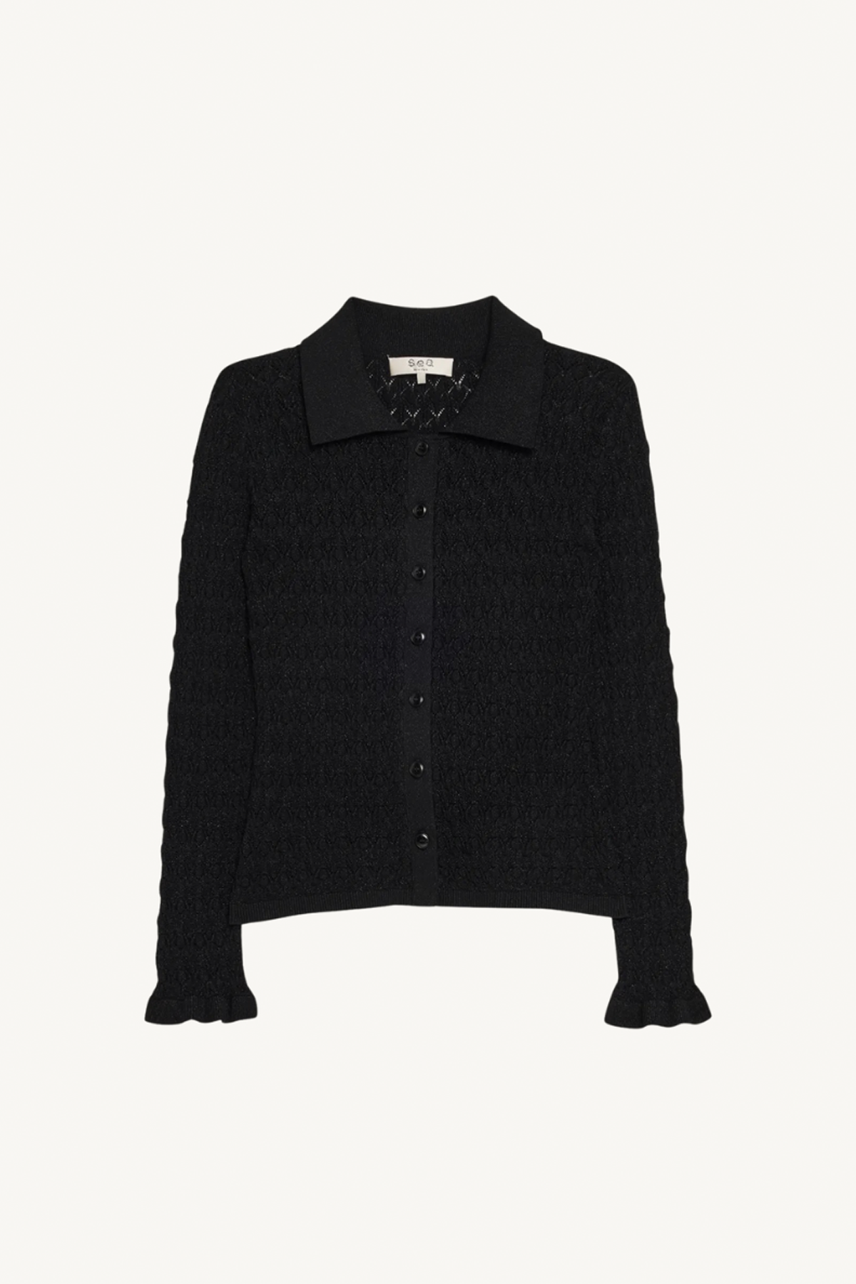 ruby knit polo - black