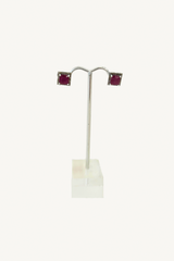 ruby stud earrings