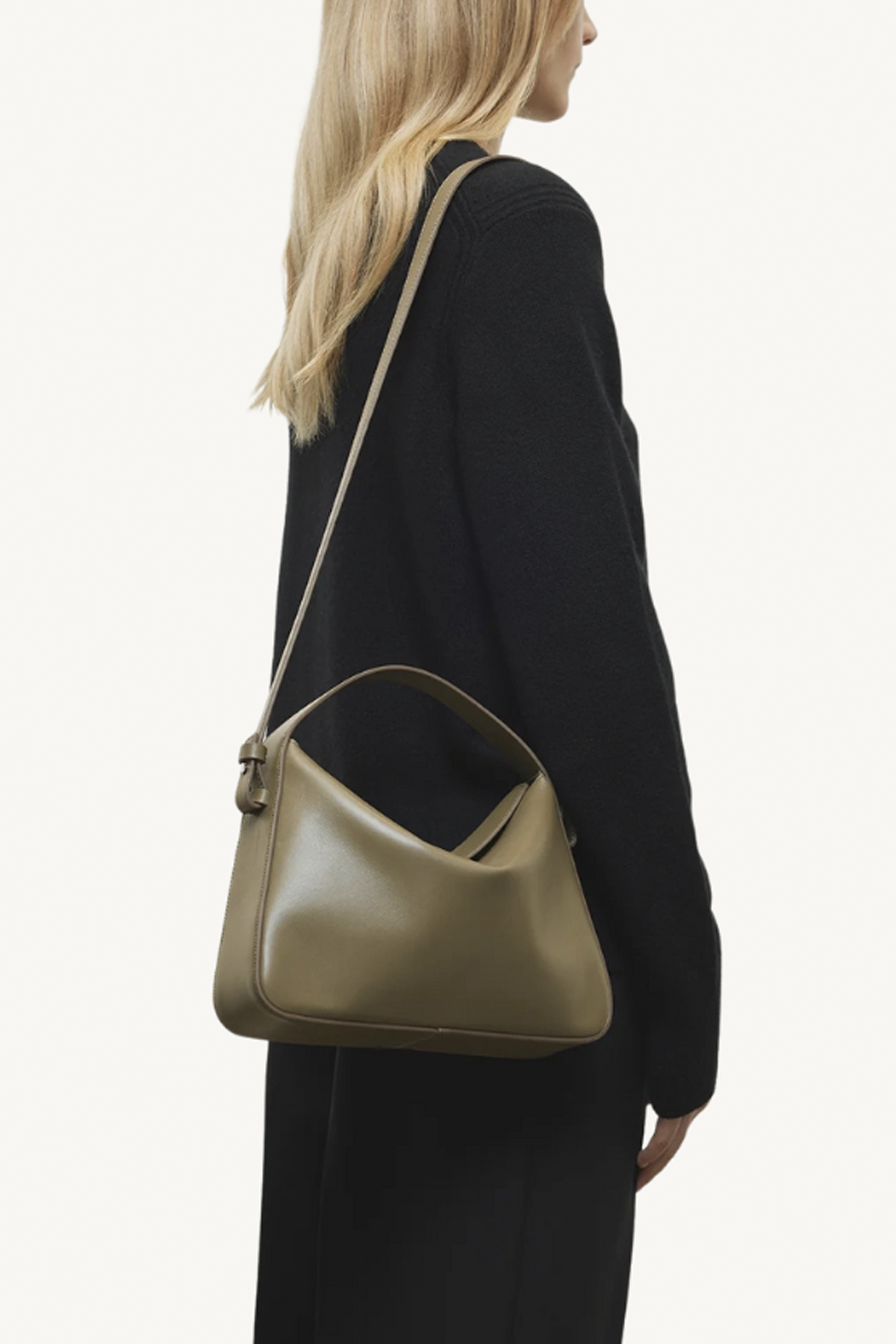 soft baguette crossbody - sage