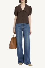 the sailor blouse - coffee