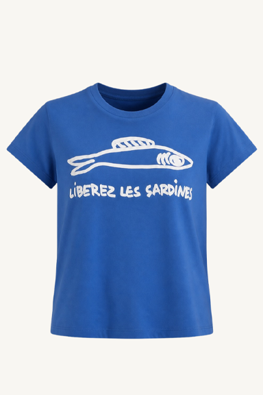 classic tee - liberal les sardines french blue