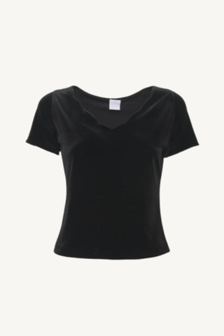 onice short sleeve shirt - accademia black velvet