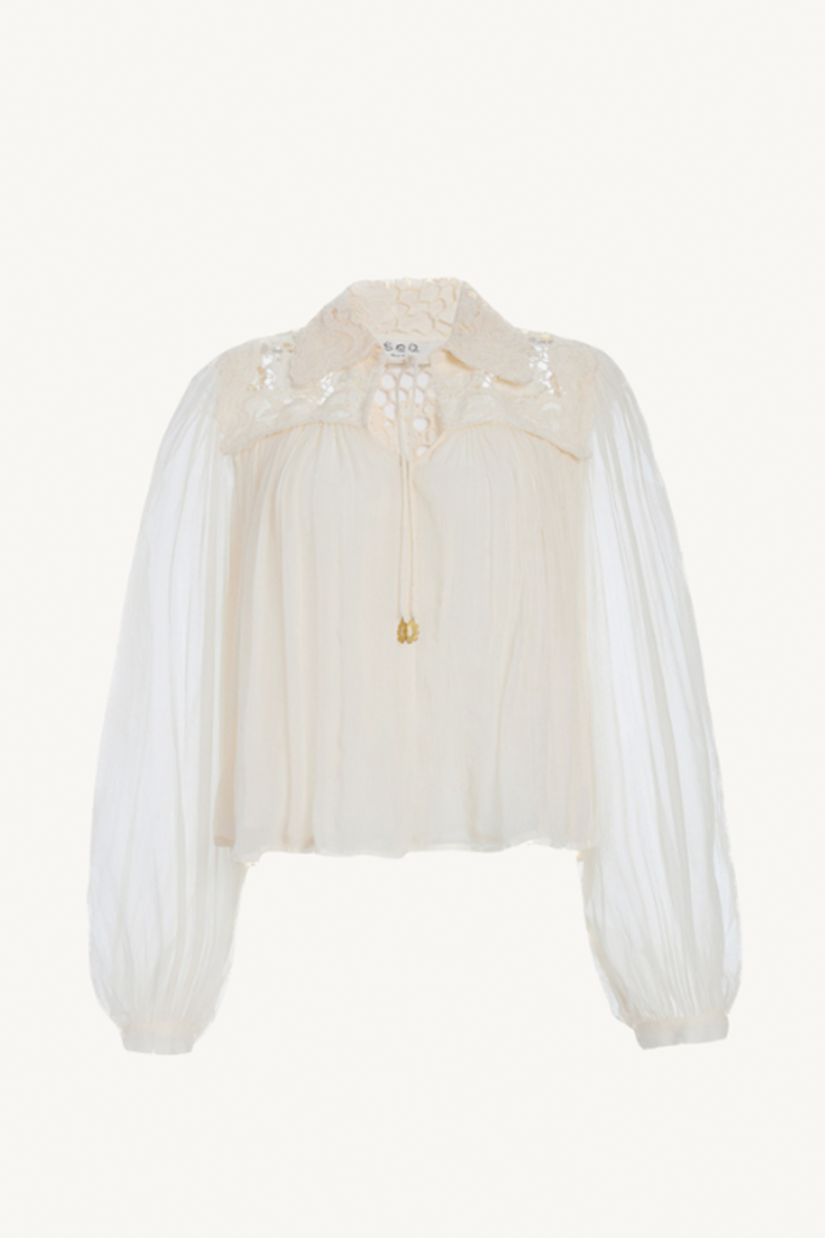 daphne lace top - cream