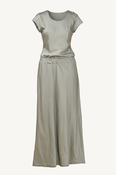 bias cut dress - shadow