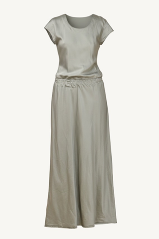 bias cut dress - shadow