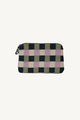 cotton check sac - lilac check