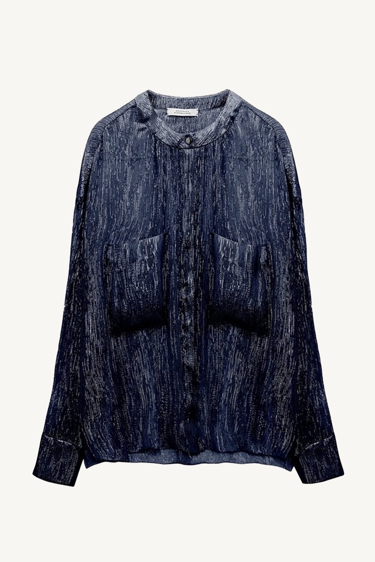 shimmering shine blouse - dark navy