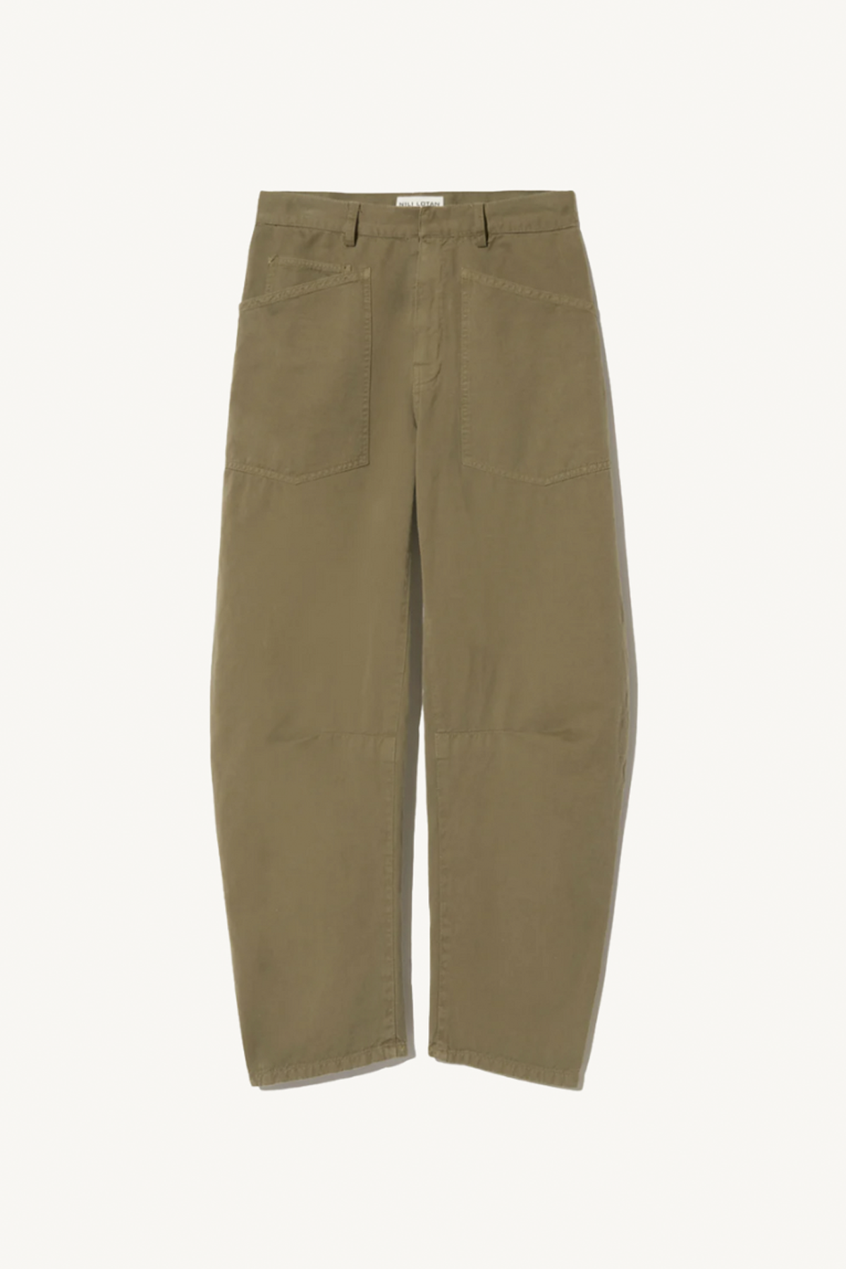 shon linen pant - olive green