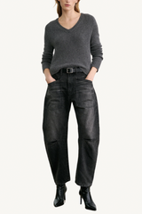 shon jean - stone black wash