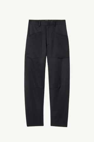 shon wool pant - black