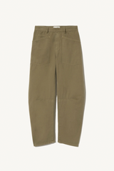 shon linen pant - olive green