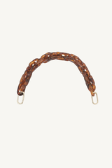 flat clutch with shortie strap - oat multi