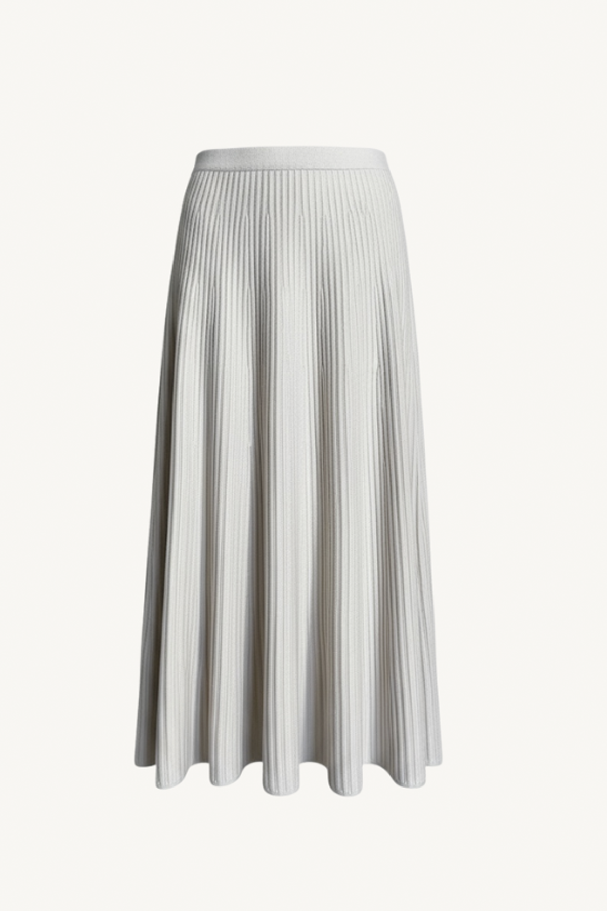 flared knit skirt - mist