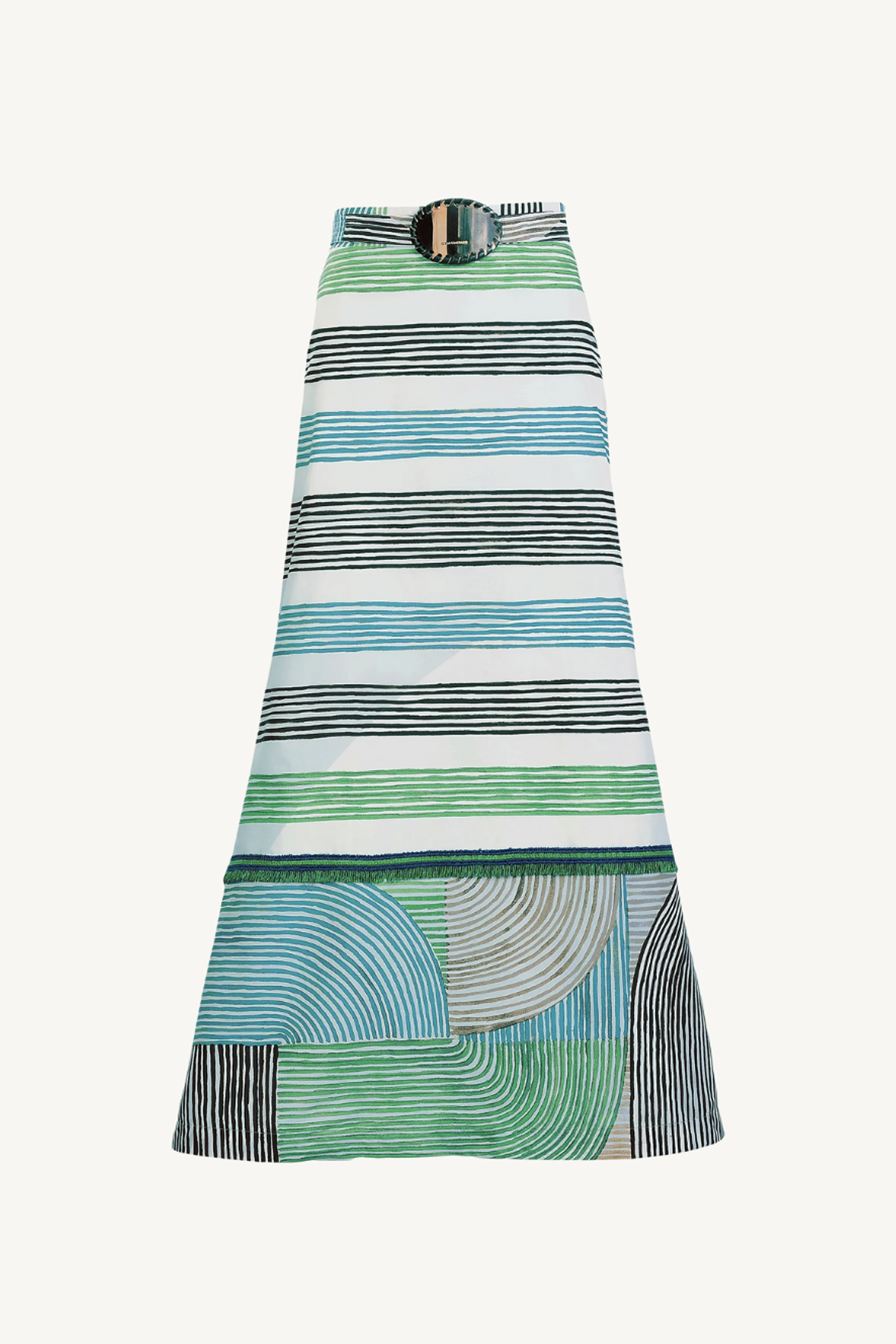 lyla skirt - abstract green print