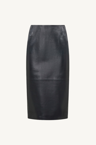 sleek statement skirt - midnight navy