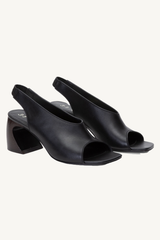 id open toe slingback - black