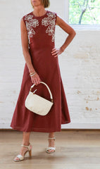 sloane dress - redwood