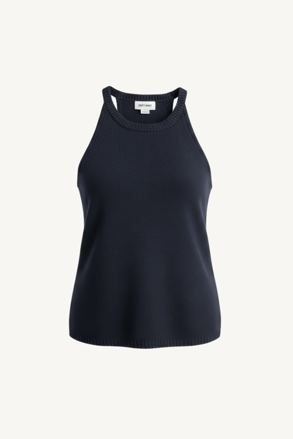cashmere singlet - navy