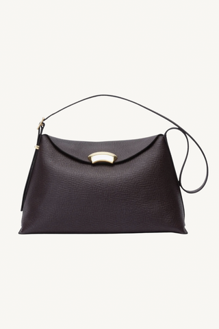 id soft shoulder bag - dark chocolate