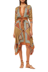 solmaz dress - positano scarf