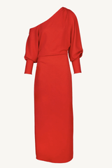 georgie dress - spiced red