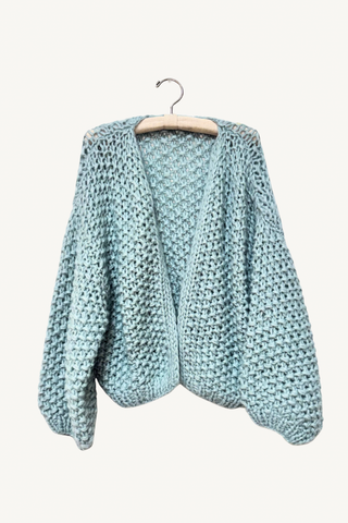 alpaca pearl pattern bomber - steel green