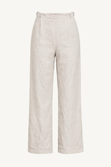 hem pants - cream