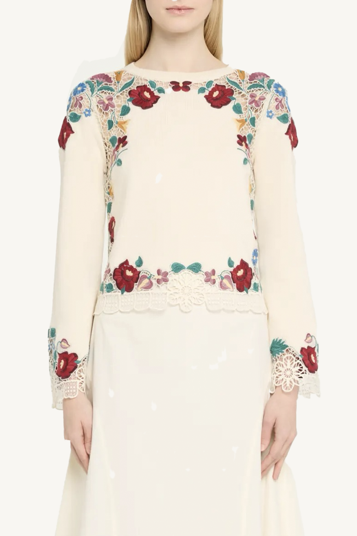 katharine embroidery sweater - multi