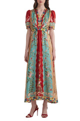 tabitha dress - paisley vines