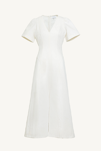 midi renzo dress - chalk