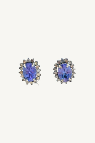 tanzanite stud earrings