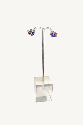 tanzanite stud earrings