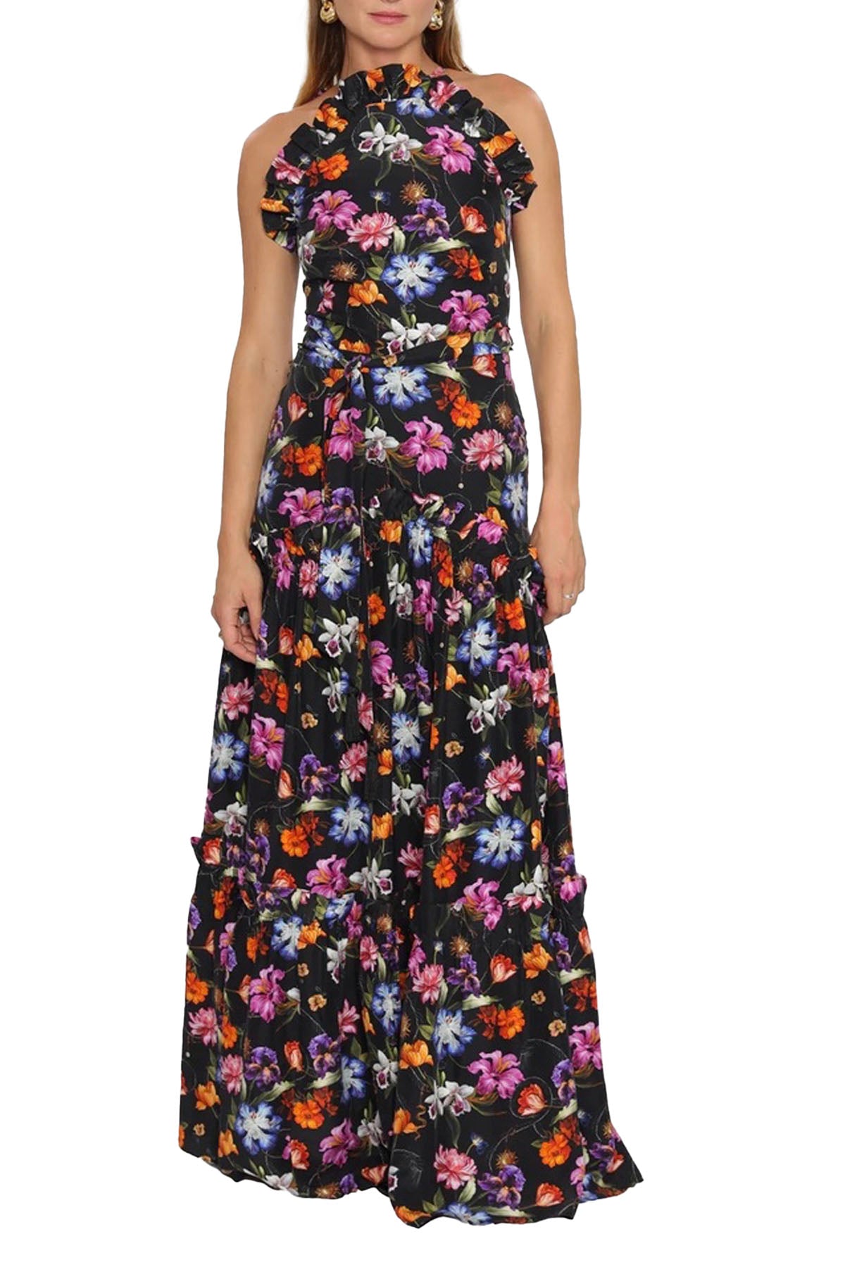 tatiana floral dress - painterly flower