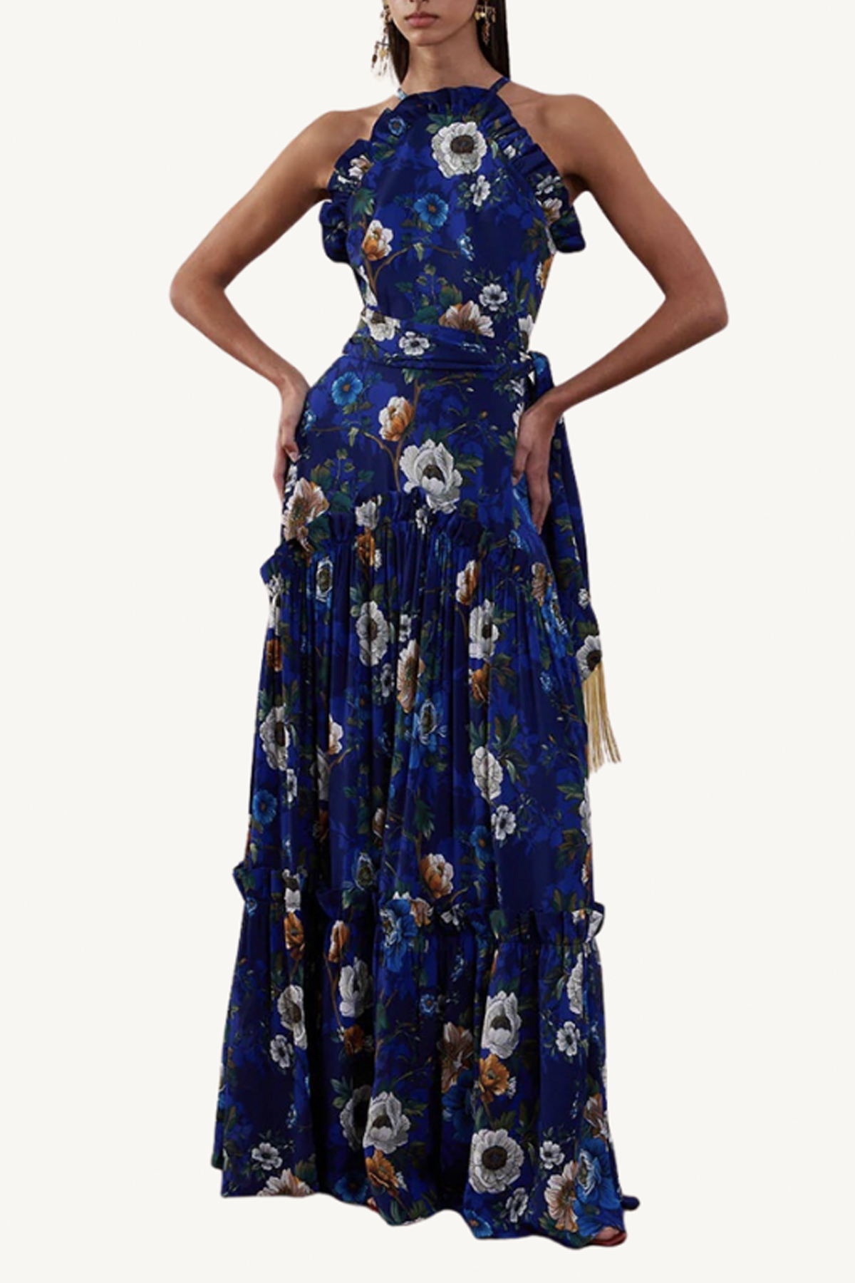 tatiana crepe dress - magical blossom navy