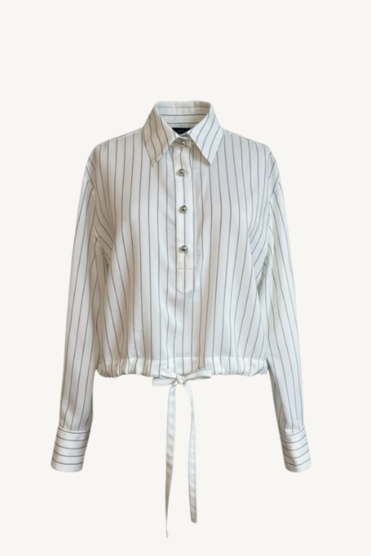 crawford blouse - white stripe