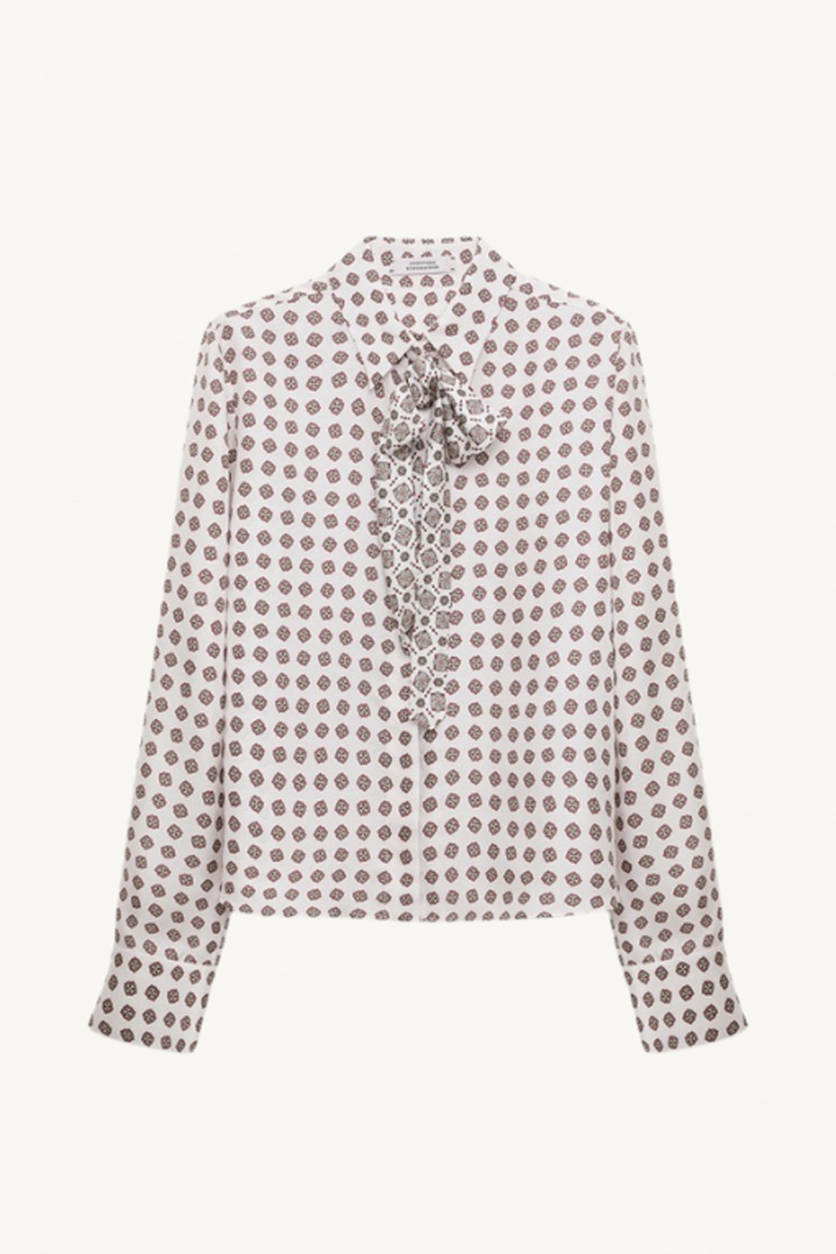graphic dreams blouse - rose mini tie