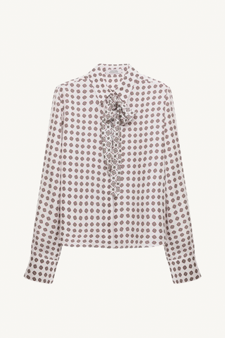 graphic dreams blouse - rose mini tie