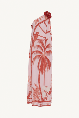 toga maxi - blush and coconut palm