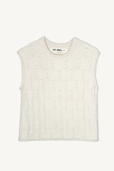 tulip vest - cream